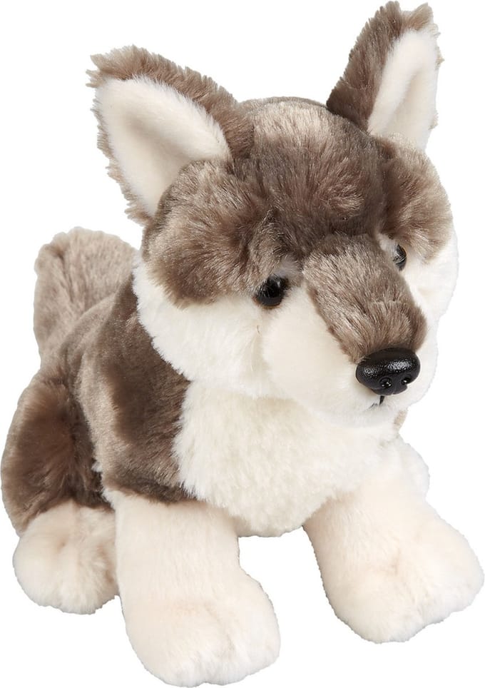 Ravensden Wolf pluche knuffel 18 cm - speelgoed - wilde dieren - knuffelbeest