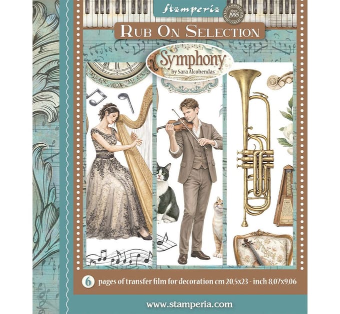 Stamperia XL Rub On assortiment "Symphony"