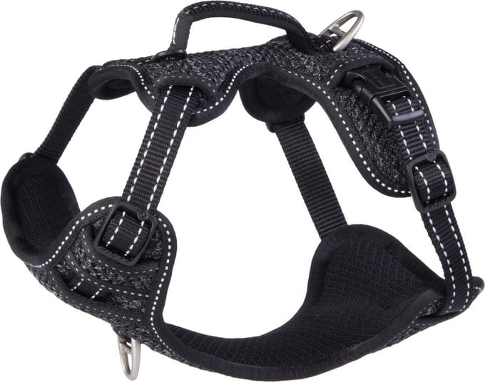 Rogz Explore Tuig Gevoerd Zwart - Hondenharnas - S 36-57 Cm