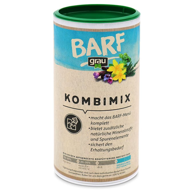 2x700g CombiMix GRAU BARF Aanvullend Hondenvoer