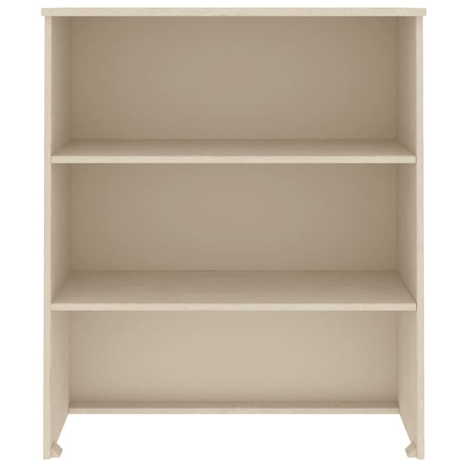 vidaXL - Opzetkast - HAMAR - 85x35x100 - cm - massief - grenenhout - honingbruin