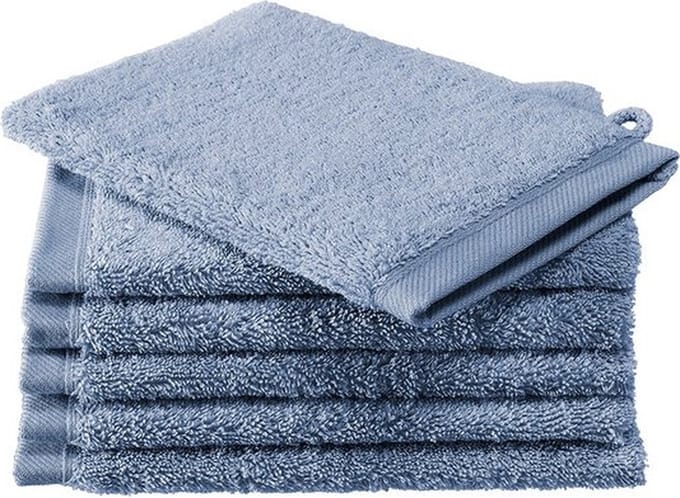 De Witte Lietaer washandjes Excellence 16x22 stone blue