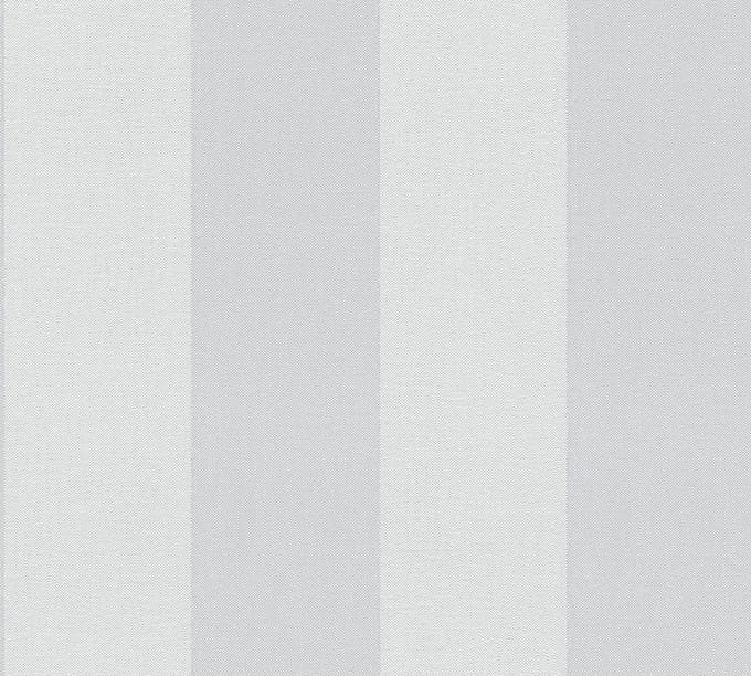 STREPEN BEHANG | Linnenstructuur - Grijs Wit - A.S. Création Pure Elegance