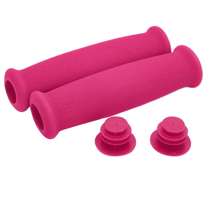2 stuks Handgrepen Covers Schuim Spons Antislip Lichtgewicht Fiets Stuur Beschermers voor Race Mountainbike Roze roze
