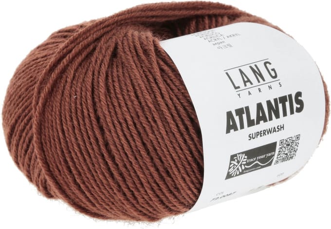 Lang Yarns Atlantis - 87 roestbruin - Wol/Acryl-Mix Garen