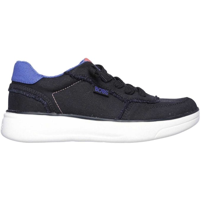 Skechers Dames Skipper Hi Canvas Sneakers (Zwart)