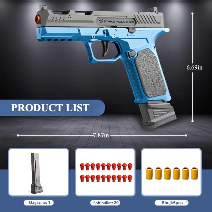 Realistische Schelp Ejectie Soft Bullet Speelgoedpistool Veilig Plastic CS Schietspel Model voor Kinderen Perfect Buiten Interactief Speelspeelgoed