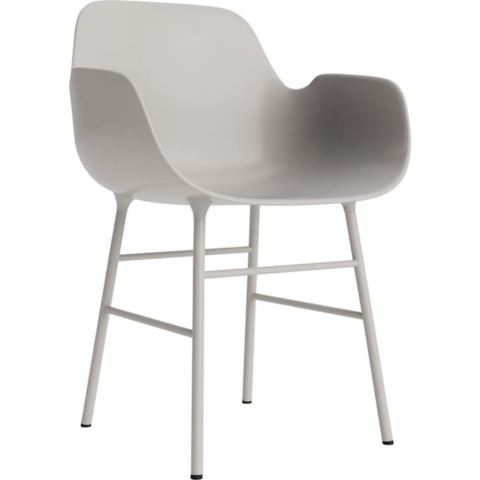 Normann Copenhagen Form fauteuil met metalen frame - NormannCopenhagenFormWarmGrey