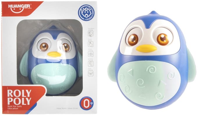 Tuimelaar Pinguïn blauw 12cm