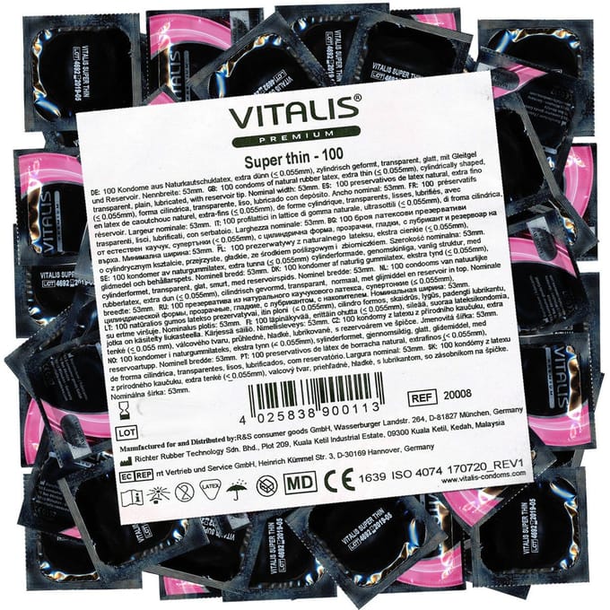 VITALIS Super Thin Condooms 100 - Extra dunne premiumcondooms