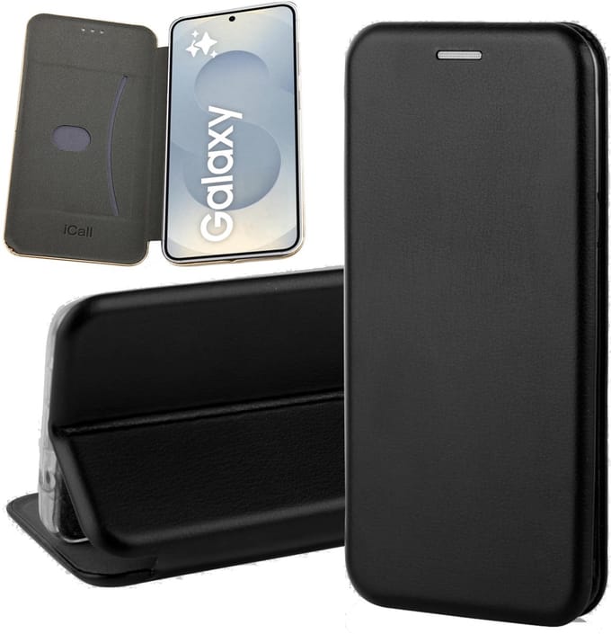 Hoesje geschikt voor Samsung Galaxy S25 Plus - Wallet Book Case Zwart