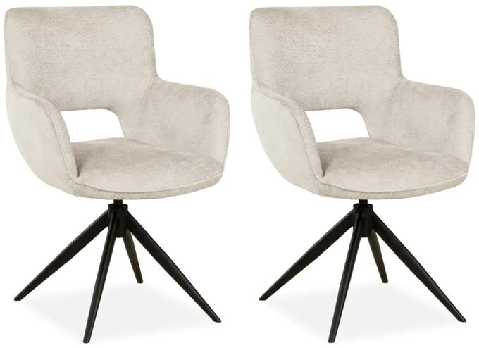 MX Sofa - Eetkamer stoel Darwin - Natural (set van 2 stuks)
