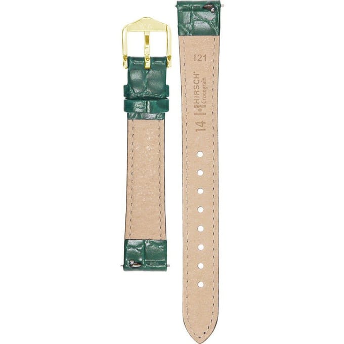 Hirsch 12302840-1-14 Crocograin Horlogeband