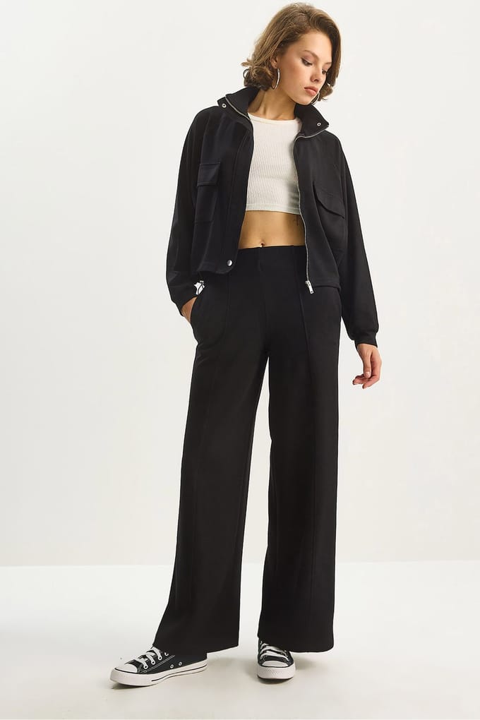 Jas-Broek Viscose Mix Twee-delige Coördinaat Set