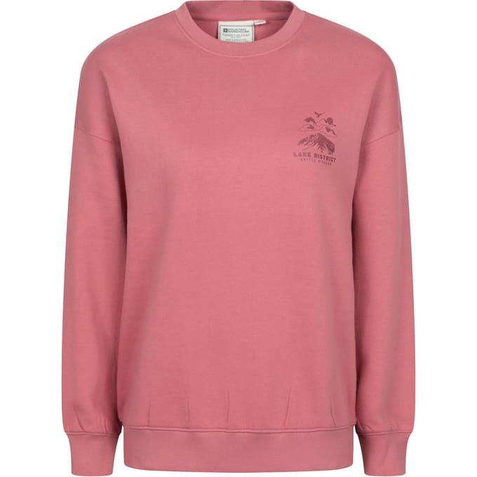 Mountain Warehouse Dames Lake District Graphic Sweatshirt (Licht Roze)