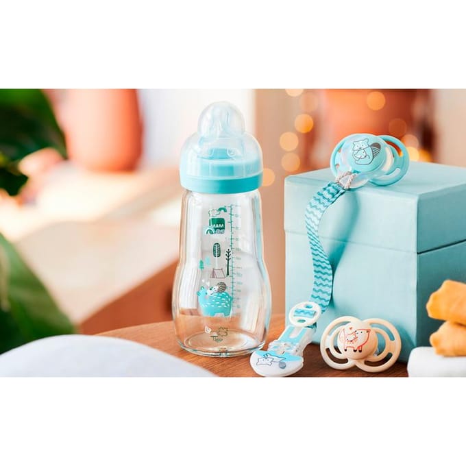 MAM 851247 Feel Good Forest Glazen Fles 260ml Jongen