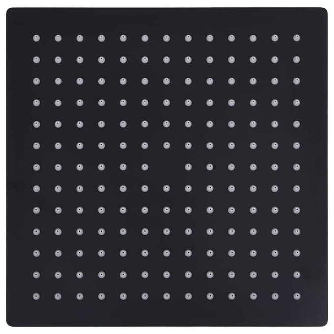 vidaXL - Regendouchekop - vierkant - 30x30 - cm - roestvrij - staal - zwart