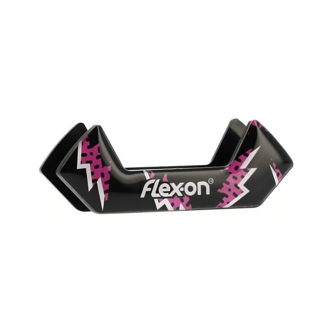 Flash Zwarte stijgbeugelstickers Flex-On Safe-On