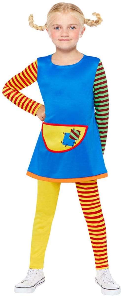 Ondeugend meisje kostuum kleurrijk