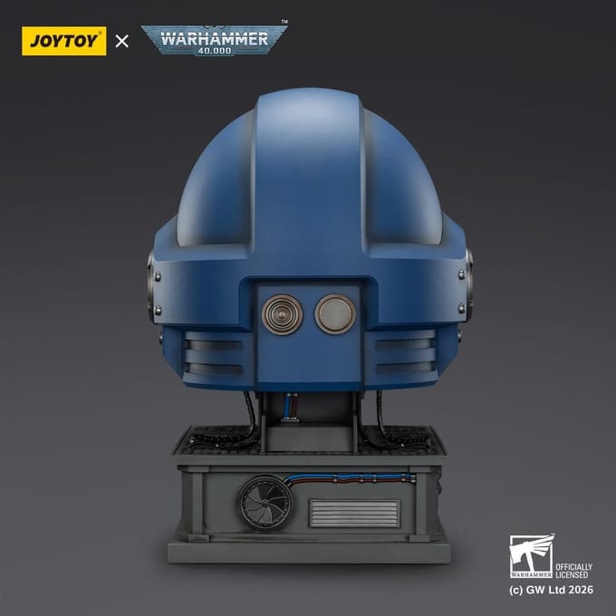 Warhammer 40,000 Captain MkX Helmet & Display Stand Ultramarines 44 cm