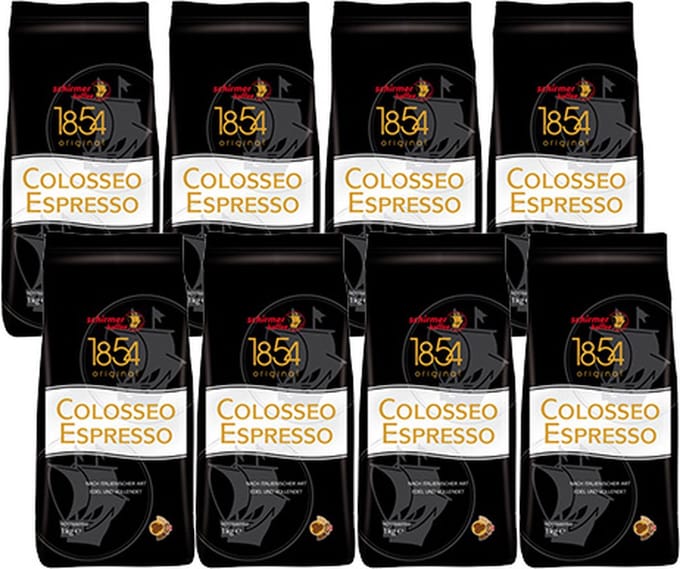 Schirmer Colosseo Espresso Bonen – 8 KG