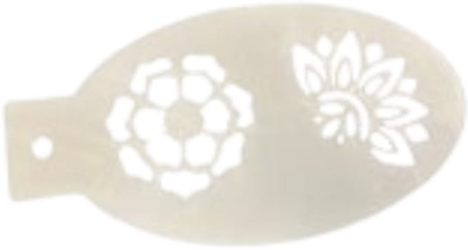 Schminksjabloon - flowers (nr. 17) - 12cm