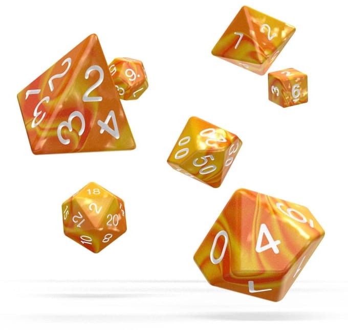Oakie Doakie Dice Rpg Set Gemicide - Sunstone