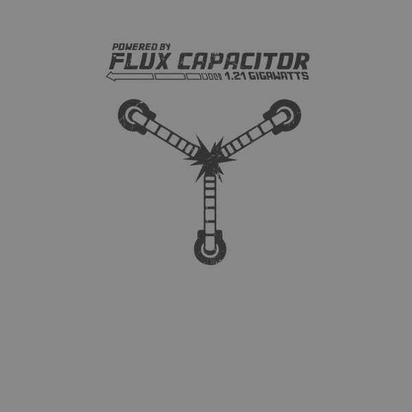 Back to the Future Powered By Flux Capacitor Trui - Grijs - L
