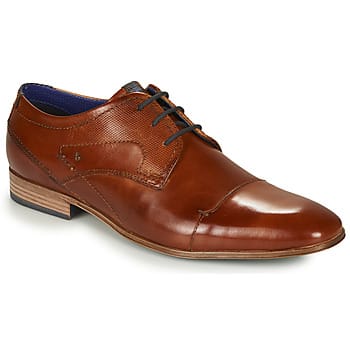 Bugatti Heren Veterschoenen - Cognac - Maat 41