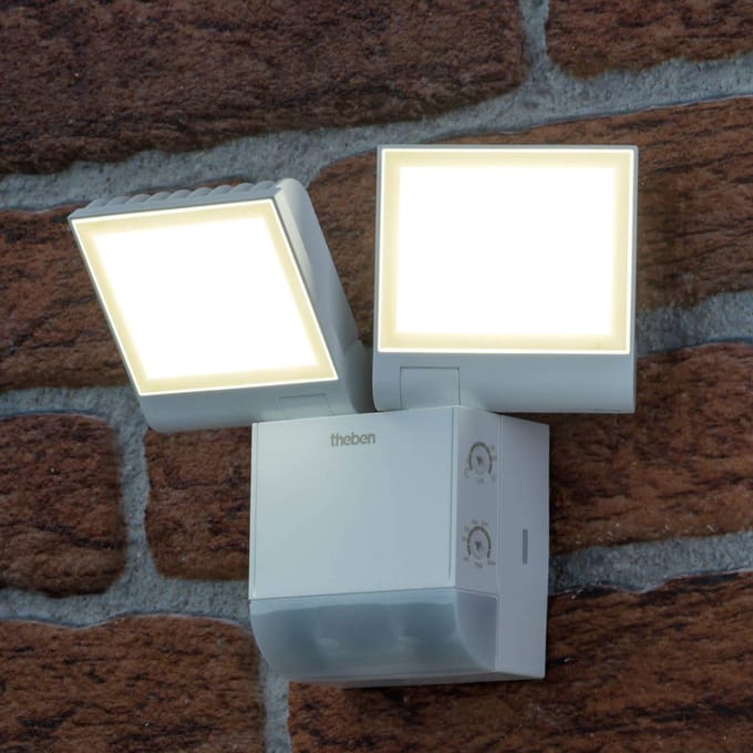 Theben TheLeda S17-100 WH - Slimme beveiligingsverlichting met bewegingssensor