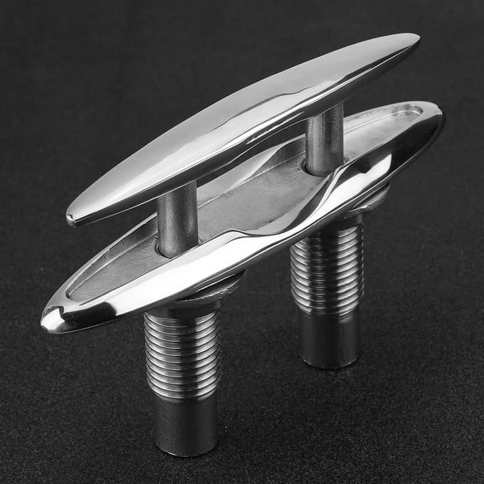 6  Boot Schip Meertouw Dok Netjes Klamp 316 Roestvrij Staal Dubbel Dek Duw Trek Kabel Bout white
