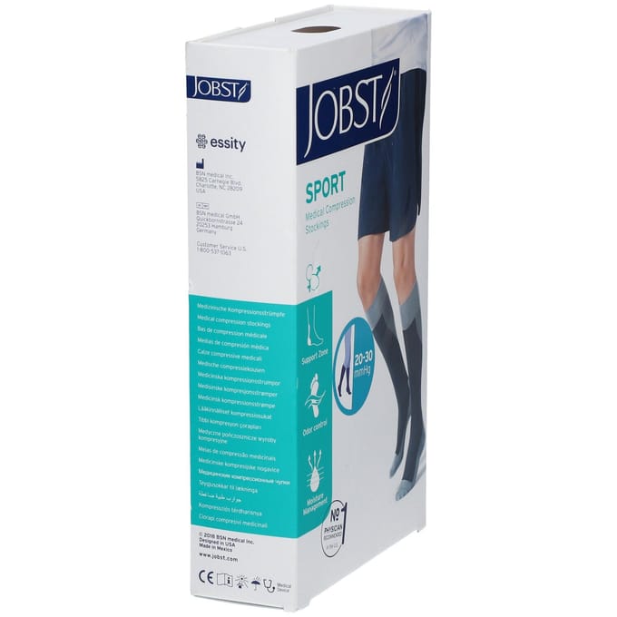 JOBST Sport Bas de Compression Athlétiques L Noir 1 Kousen