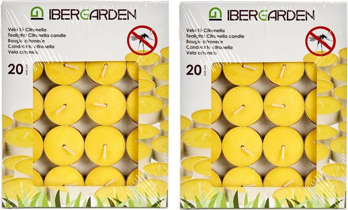 Geurkaarsen/waxinelichten - 60x - citronella - citrusgeur