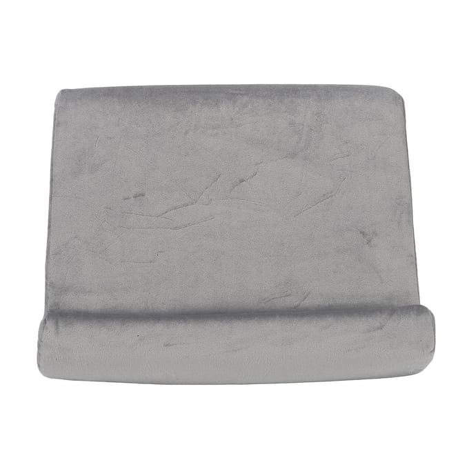 Tablet Kussen Standaard Driehoekig Zacht Comfortabel Schuin Kijken Tablet Leeskussen Grijs gray
