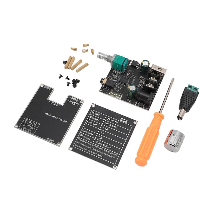 ZK-301B Mono Bluetooth 5.1 Versterkerbord 30W Eindversterkermodule TPA3110D2 Chip DC 9-24V 3A