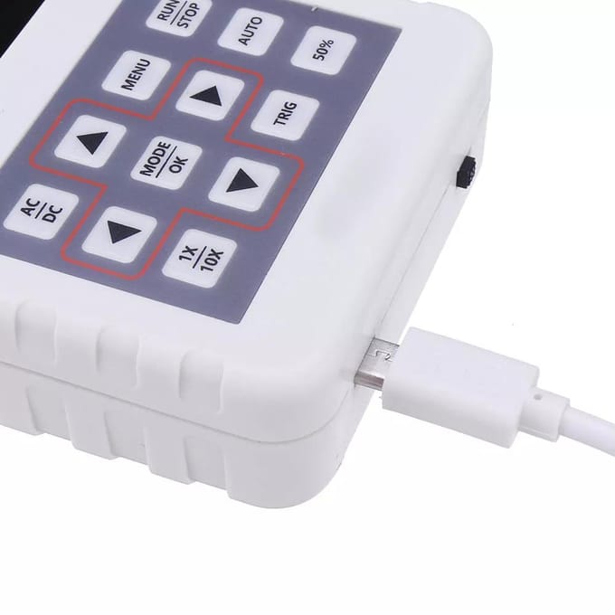 KKmoon DSO PRO Oscilloscope numérique Oscilloscope portatif Mini Oscilloscope de taille de paume avec 5M Without P6100 blanc