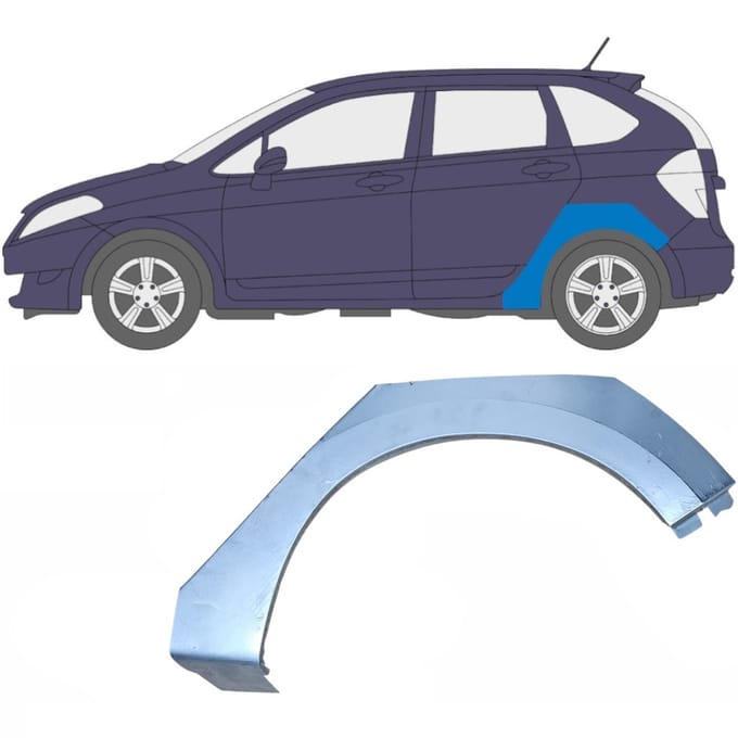 Reparatiepaneel achterspatbord voor Honda FR-V 2005-2009 / Links