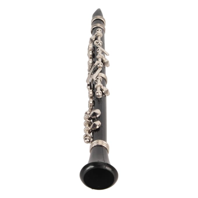 Miniatuur Klarinet Model Speelgoed met Standaard en Koffer Klarinet Model Display Muziekinstrumenten Thuis brown