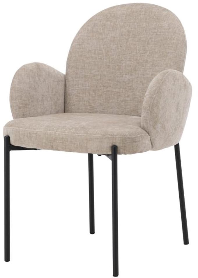 Svea - Pavel eetkamerstoel - linnenlook - beige