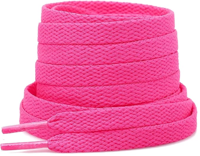 The Kicks Don Veters Plat 150CM - Felroze/Neon Roze - 8mm