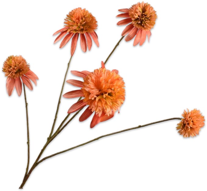 Silk-ka - Kunstbloem - rudbeckia - roze - H90 cm
