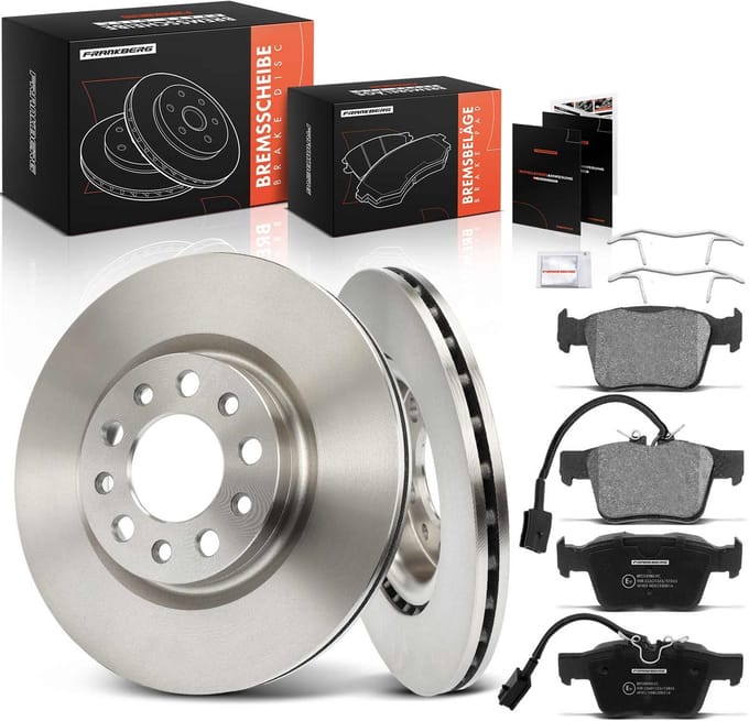 Frankberg 2x Remschijven 4x Remblokken Achteras voor Alfa Romeo