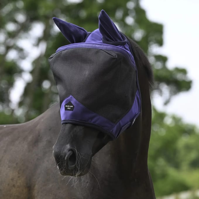 Anti-vliegenmasker voor paarden Bucas Buzz-Off Pro