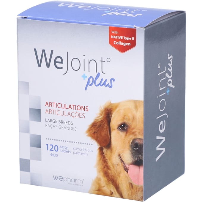 WePharm WeJoint PLUS Large Breed - 120 Tabletten - Ondersteuning Van Gewricht Voor Grote Honden - Natuurlijk Supplement