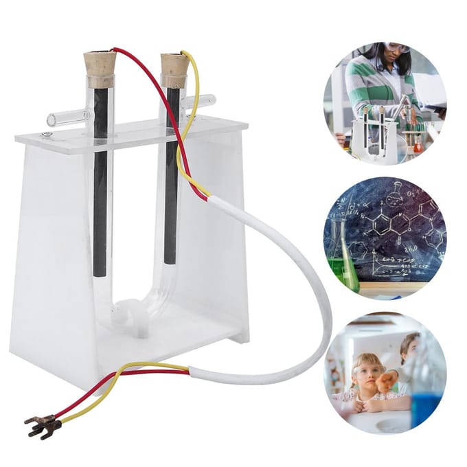 Démonstrateur de solution électrolytique de chlorure de cuivre Outil pédagogique de chimie expérimentale white