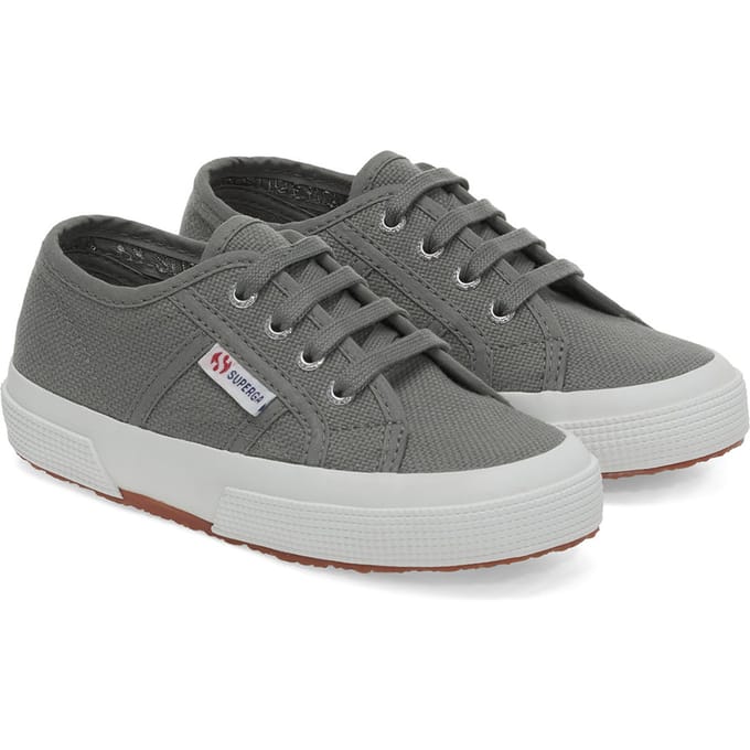 Superga Kinderen/Kinderen 2750 Jcot Leather Trainers (Grijze Salie)