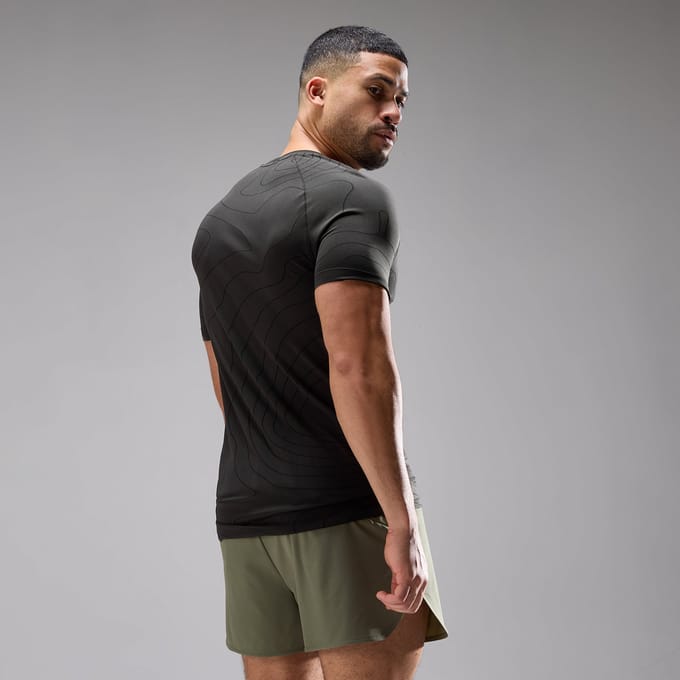 MP Heren Velocity Ultra Seamless T-Shirt - Gewassen Zwart - M
