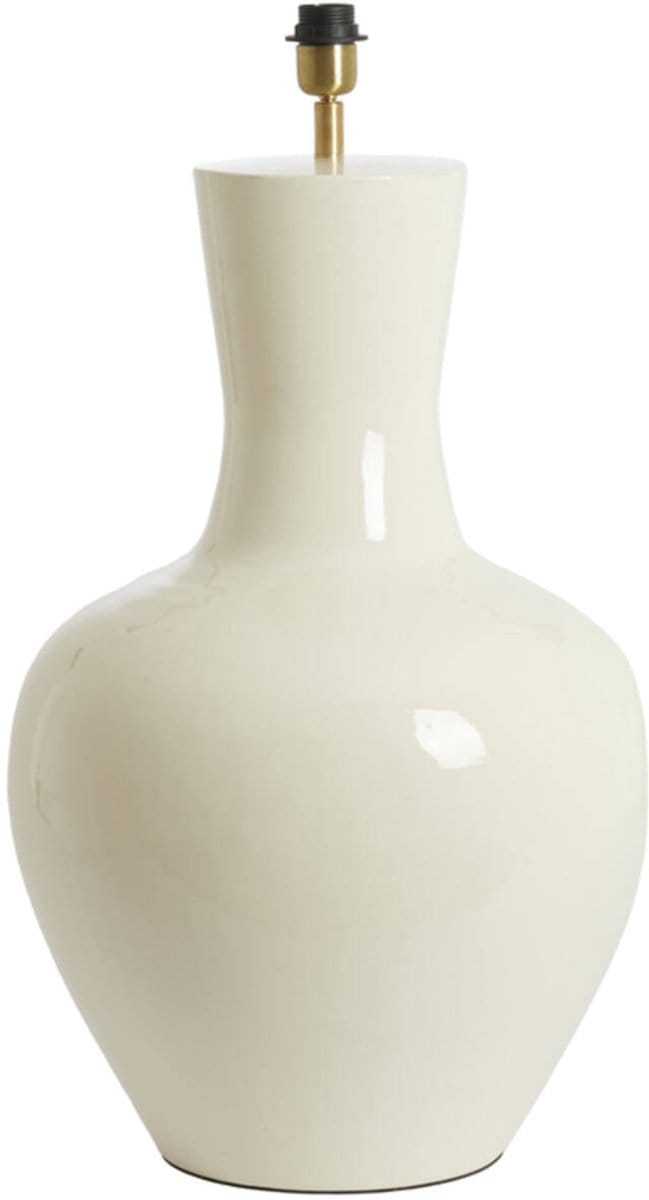 Tafellamp - beige crème - Nana - metaal - Ø 46cm - E27 - 8316443 - Light & Living