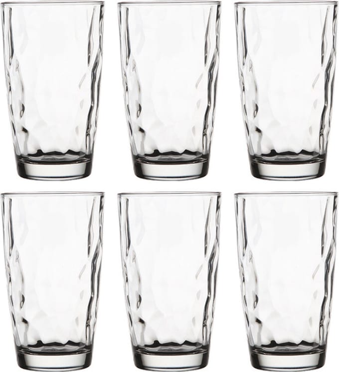 Bormioli Rocco Drinkglazen Diamond - 12x stuks - glas - 470 ml - sapglazen