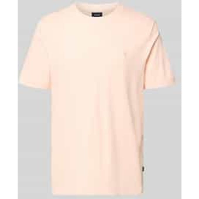 T-shirt met logostitching model 'Priamo'